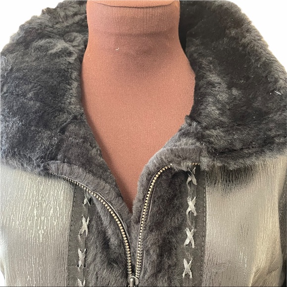 CPL Shearling and lamb leather jacket - Picture 6 of 11